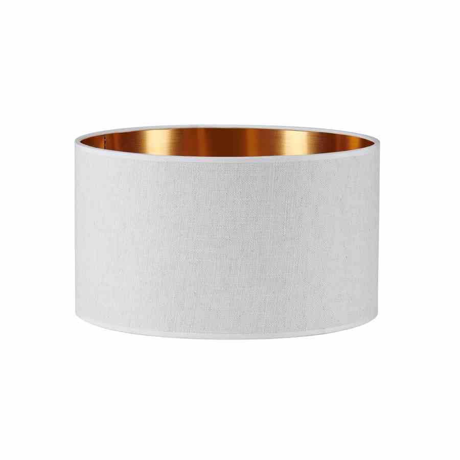 Bilde av Lampeskjerm lin Sand / Copper