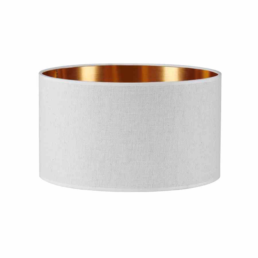 Bilde av Lampeskjerm lin Sand / Copper