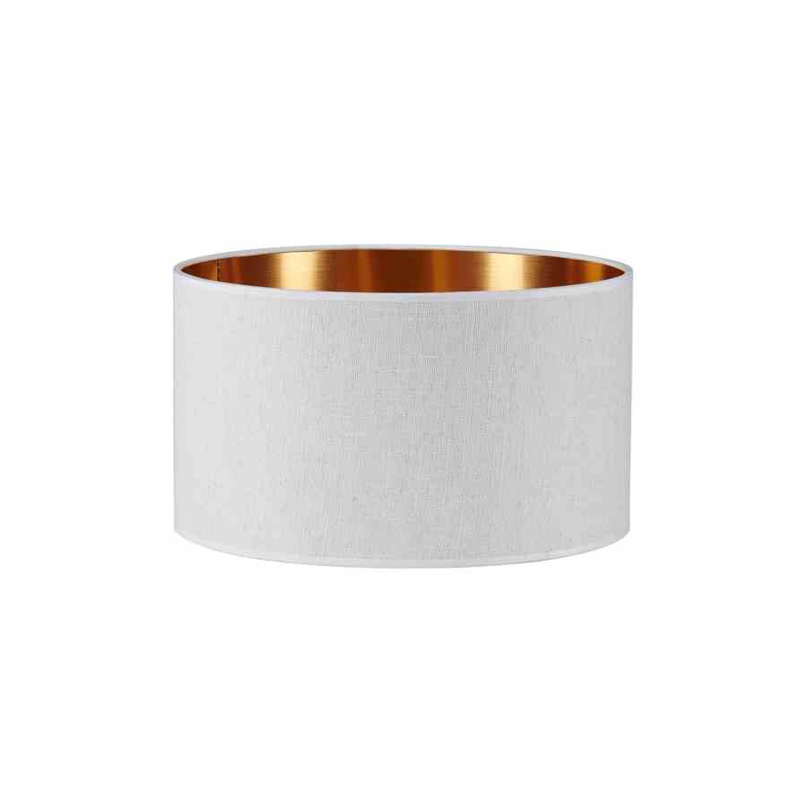 Bilde av Lampeskjerm lin Sand / Copper