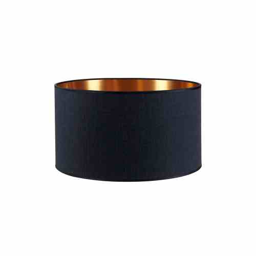 Bilde av Lampeskjerm lin Black / Copper