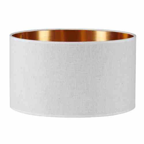 Bilde av Lampeskjerm lin Sand / Copper