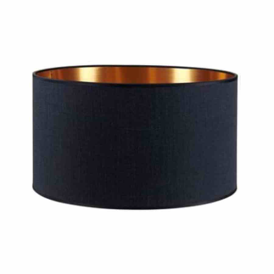 Bilde av Lampeskjerm lin Black / Copper