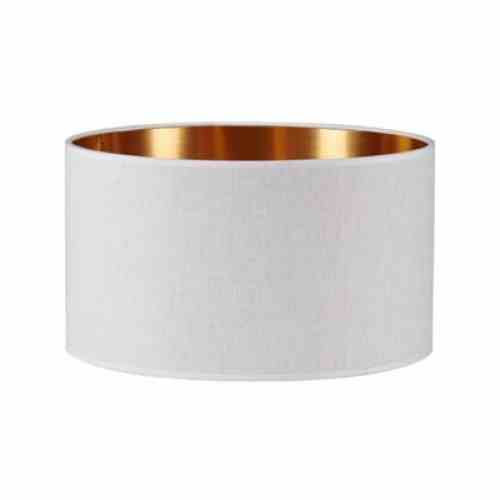Bilde av Lampeskjerm lin Sand / Copper