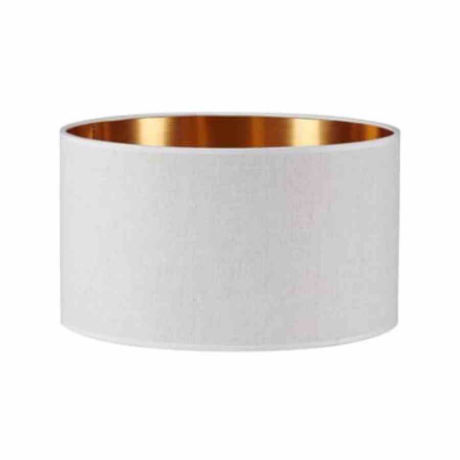 Bilde av Lampeskjerm lin Sand / Copper