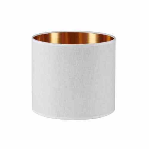 Bilde av Lampeskjerm lin Sand / Copper