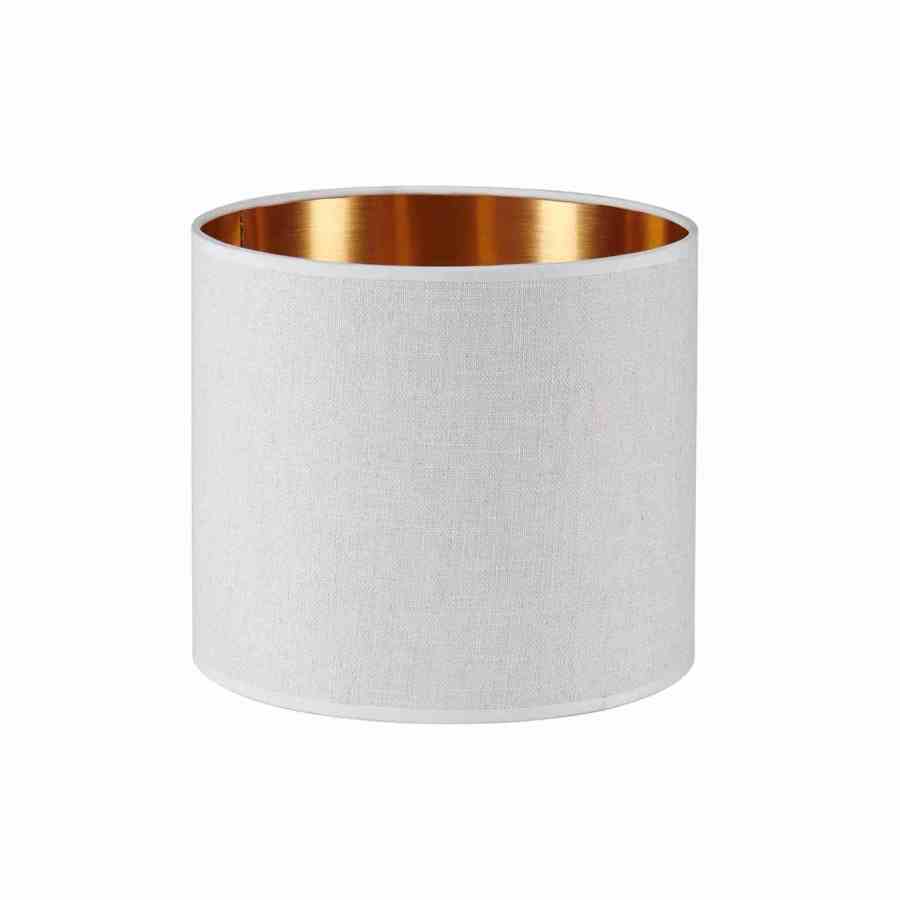 Bilde av Lampeskjerm lin Sand / Copper
