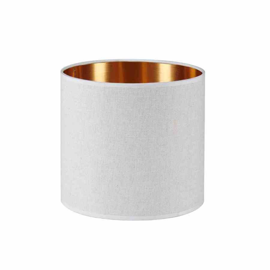 Bilde av Lampeskjerm lin Sand / Copper