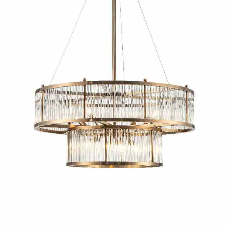 Bilde av Taklampe Monte Carlo 8 lys Bronze