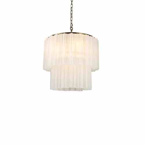 Bilde av Taklampe Marbella 6 lys Frost white / Bronze