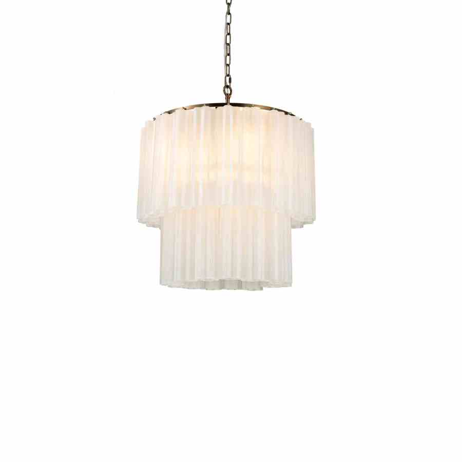 Bilde av Taklampe Marbella 6 lys Frost white / Bronze