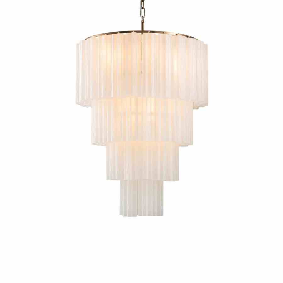 Bilde av Taklampe Marbella 12 lys Frost white / Bronze