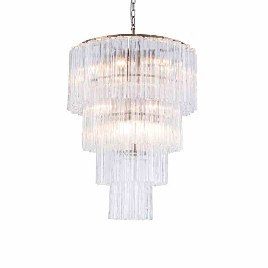 Bilde av Taklampe Marbella 12 lys Transparen / Bronze