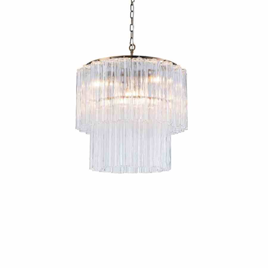 Bilde av Taklampe Marbella 6 lys Transparent / Bronze