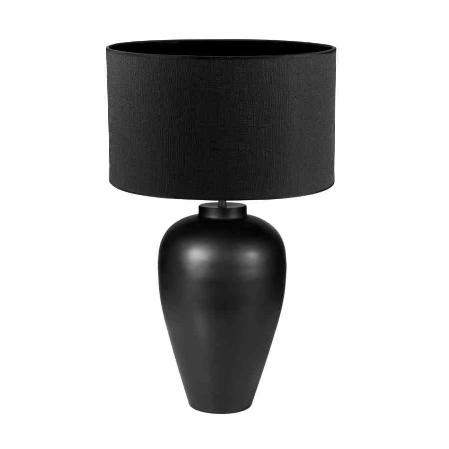 Bilde av Bordlampe Brandon Black Lampeskjerm lin Black/Black