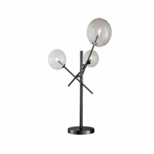 Bilde av Bordlampe Hobart Black Clear glass