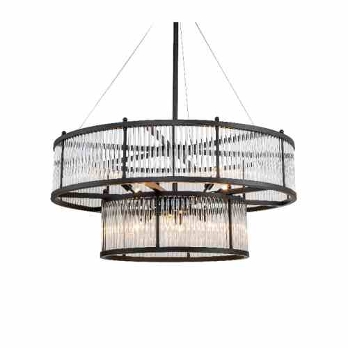 Bilde av Taklampe Monte Carlo 8 lys Black