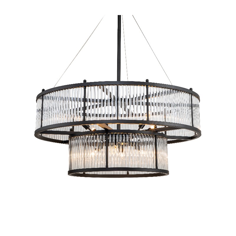 Bilde av Taklampe Monte Carlo 8 lys Black