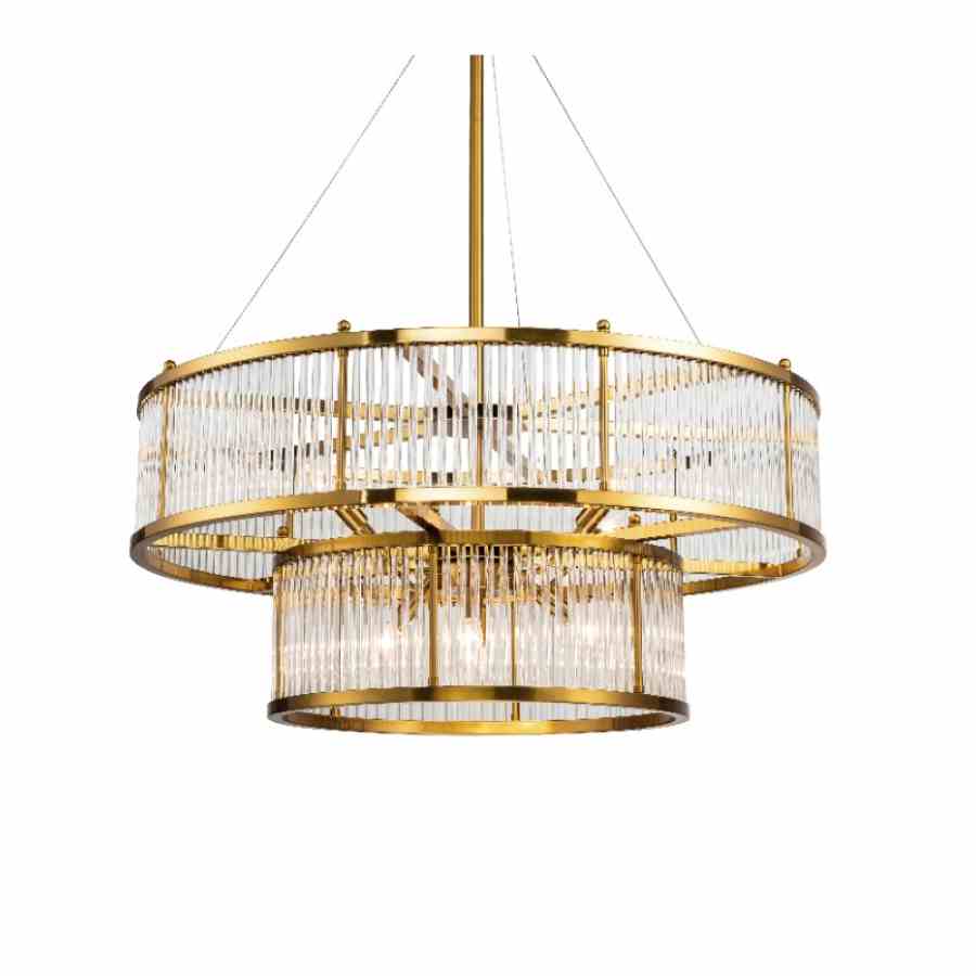 Bilde av Taklampe Monte Carlo 8 lys Gold