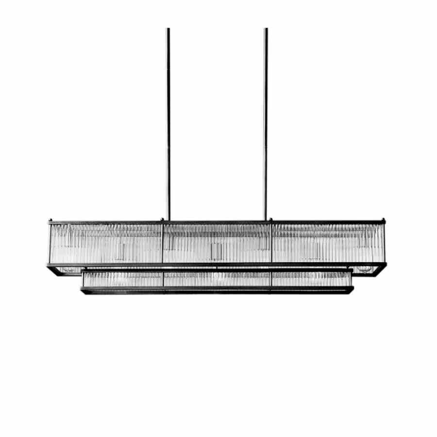 Bilde av Taklampe Monte Carlo 12 lys Black