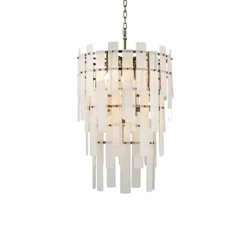 Bilde av Taklampe Florentino 10 lys Frost white / Bronze