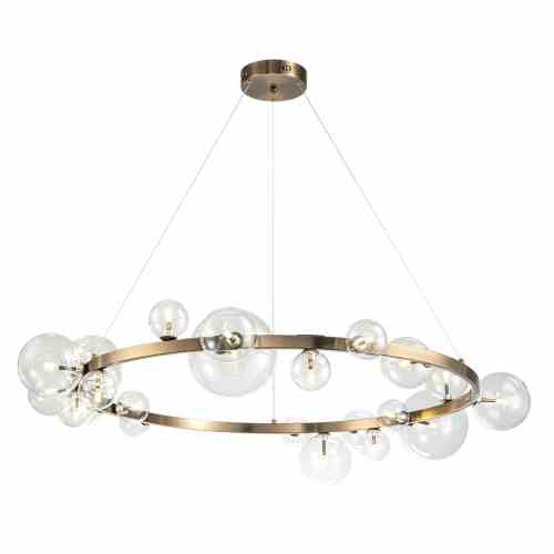 Bilde av Taklampe Wimbledon 15 lys clear crystal / Bronze