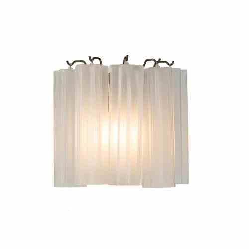 Bilde av Vegglampe Marbella 1 lys Frost white / Bronze