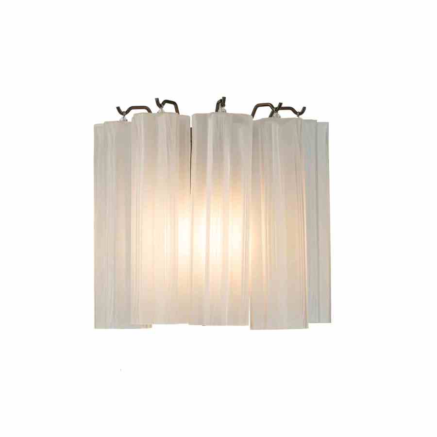 Bilde av Vegglampe Marbella 1 lys Frost white / Bronze