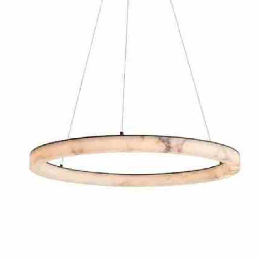 Bilde av Taklampe Epsom Led Alabaster / Black