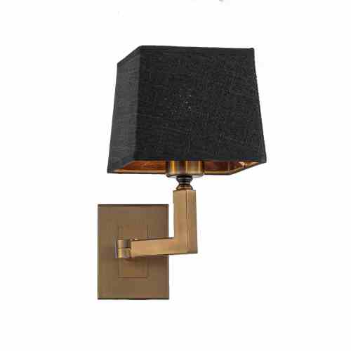 Bilde av Vegglampe Darwen Bronze / Lin Black