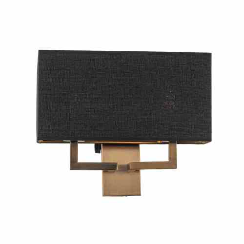 Bilde av Vegglampe Blackburn 2 lys Bronze / Lin Black