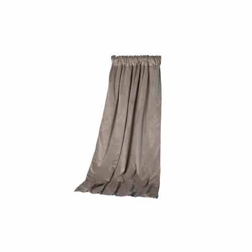 Bilde av Gardinhøyde 130cm x 240cm 15cm rynkebo m/fòr Velour Beige