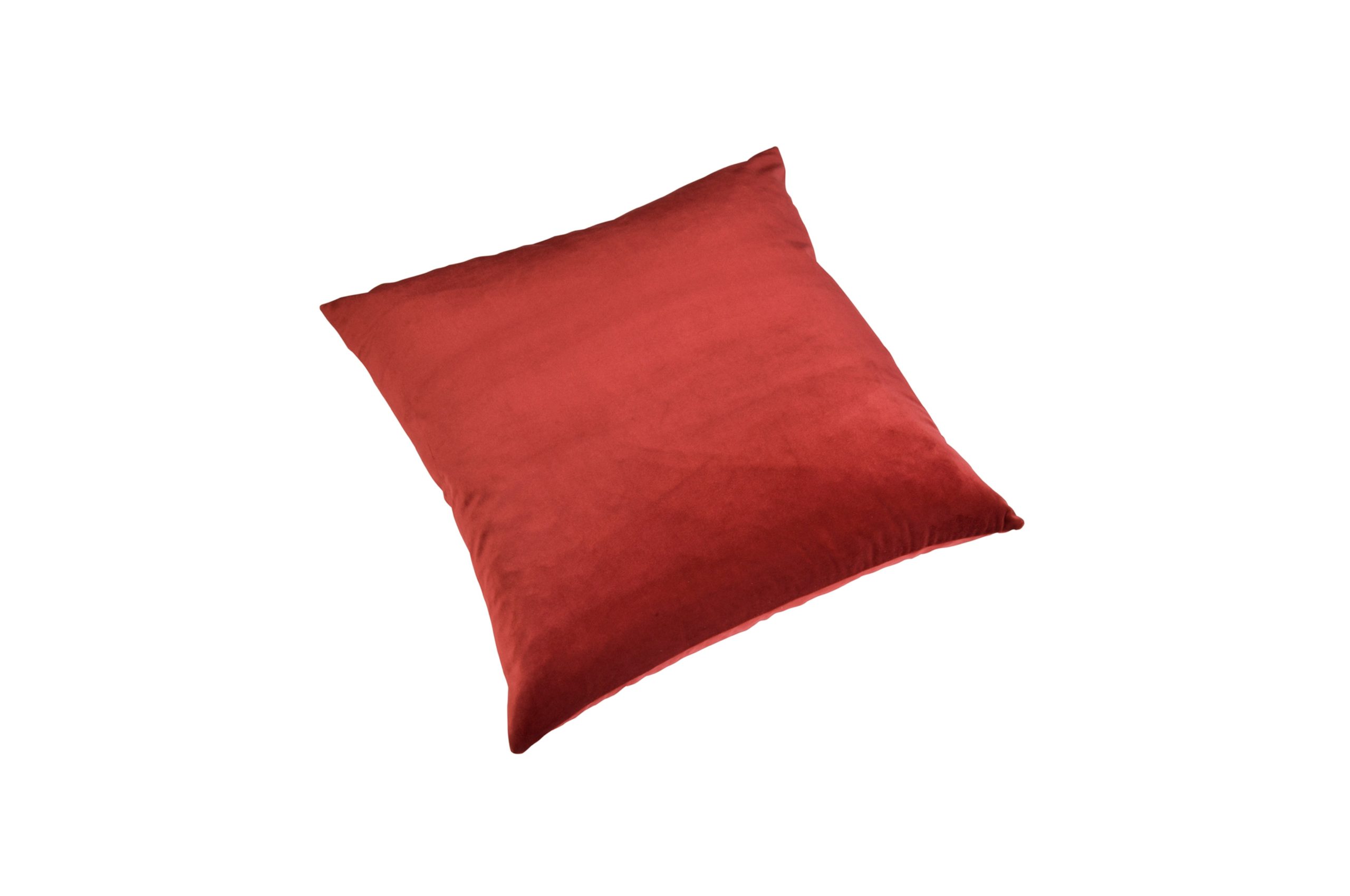 Bilde av Pute 55cm x 55cm Velour Burgundy Inkl. Dun/fjær innmat
