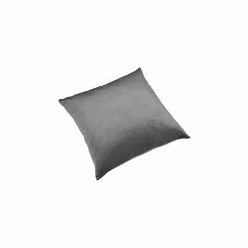 Bilde av Pute 55cm x 55cm Velour Dark Grey Inkl. Dun/fjær innmat