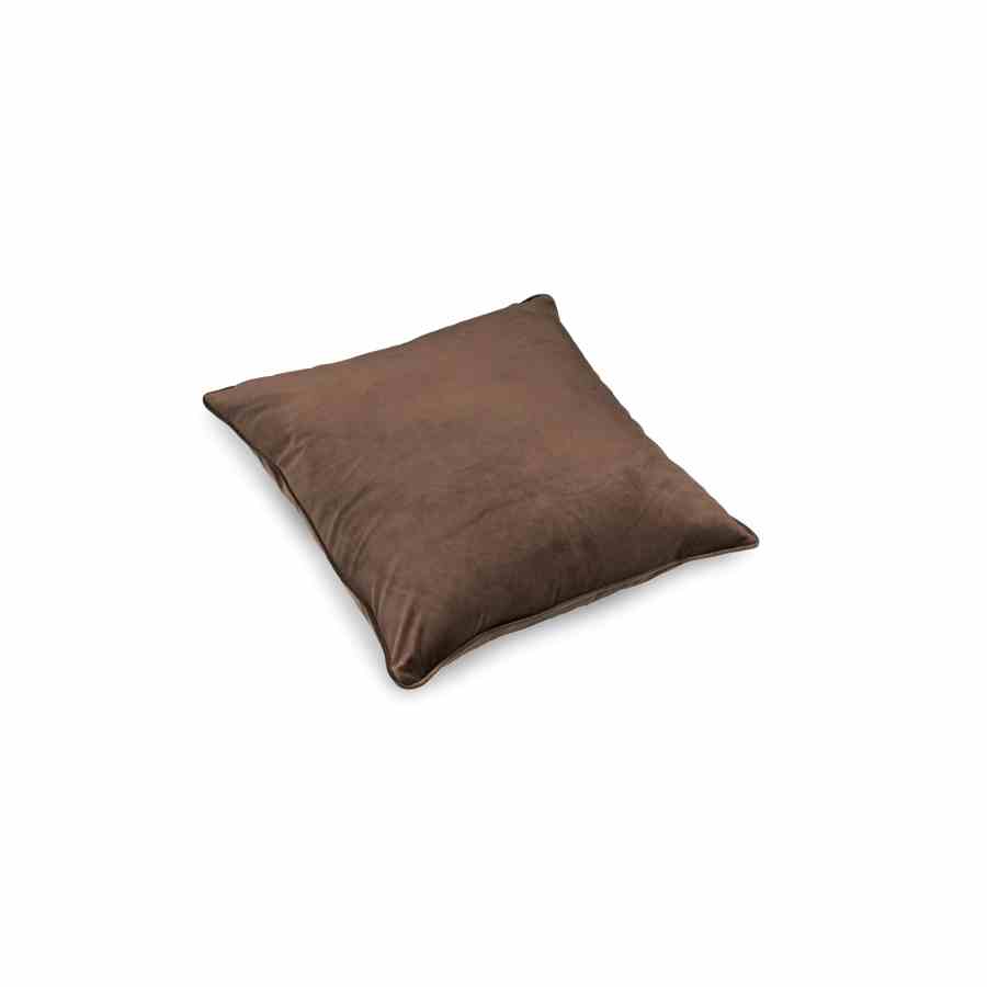 Bilde av Pute 55cm x 55cm Velour Brown Inkl. Dun/fjær innmat