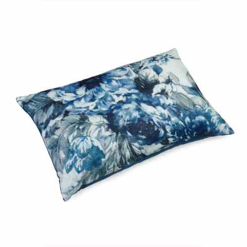 Bilde av Pute 40x60 Lin Flower Blue inkl. innmat dun fjær