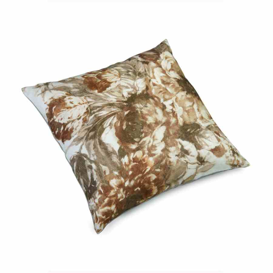 Bilde av Pute 50x50 Lin Flower Beige/Mole inkl. innmat dun fjær