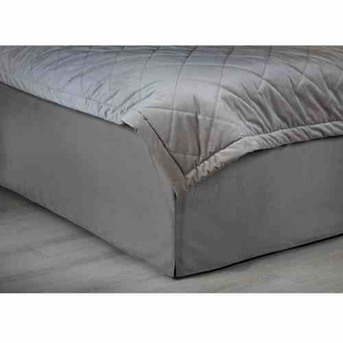 Bilde av Sengekappe velour dark grey
