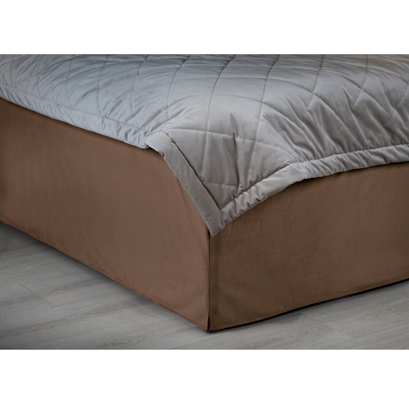 Bilde av Sengekappe velour brown