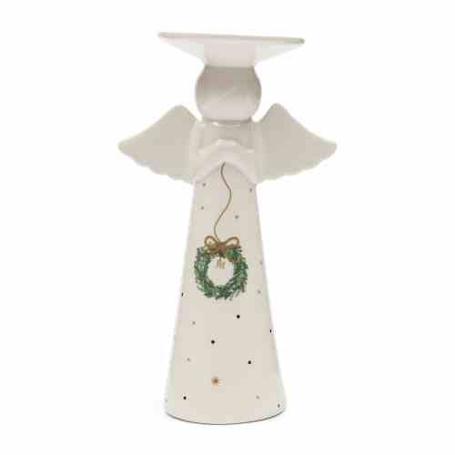 Jolly Christmas Angel Candle Holder
