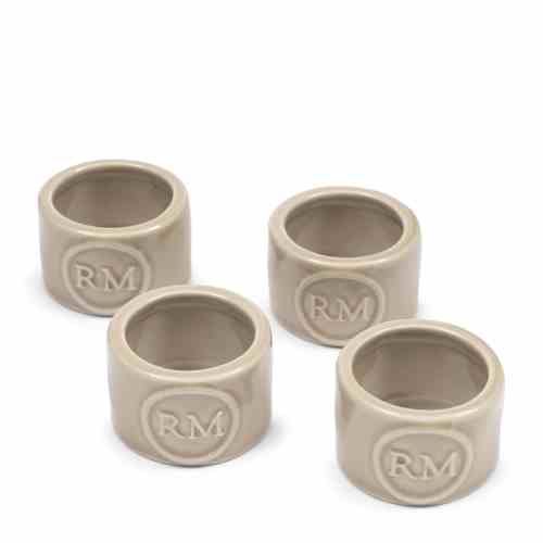 Portofino NapkinRing SetOf4pcs flax