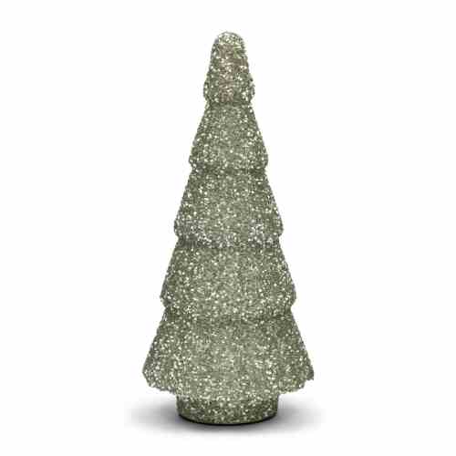 Glitter Tree Decoration silver S