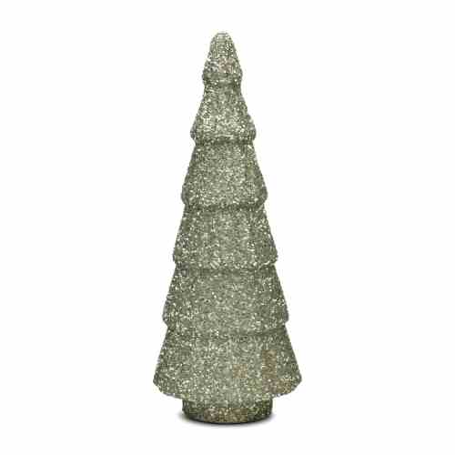 Glitter Tree Decoration silver L
