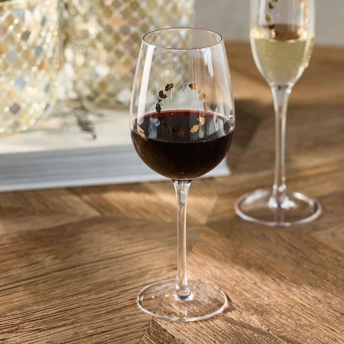 Festive Wreath Wine Glass