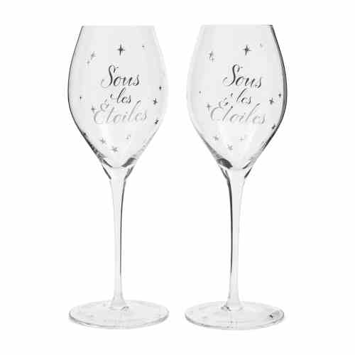 SousLes ÉtoilesBubbleGlassSetOf2pcs