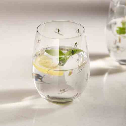 Aspen Mountain Water Glass