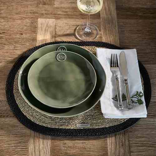 Portofino Breakfast Plate green