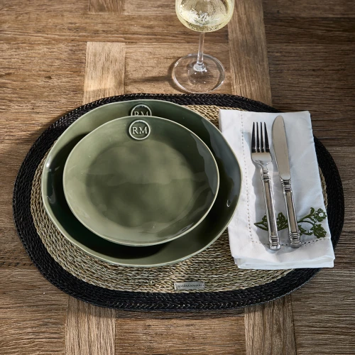 Portofino Breakfast Plate green