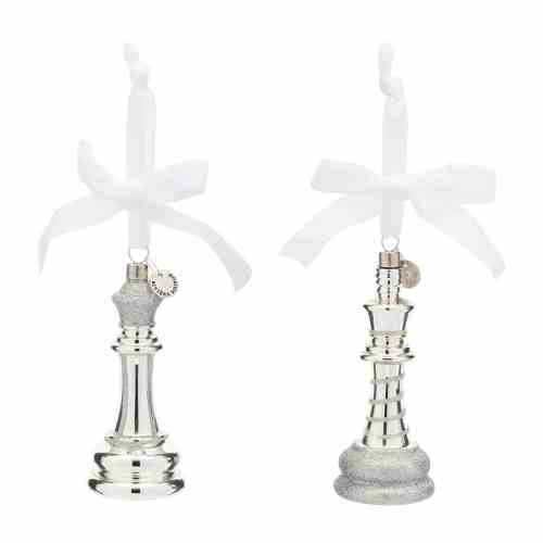 Chess Game Ornament Set of 2