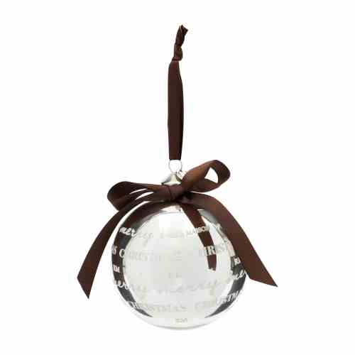 RM Merry Christmas Ornament silver dia10
