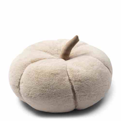 Pumpkin Faux Fur Box Pillow  L
